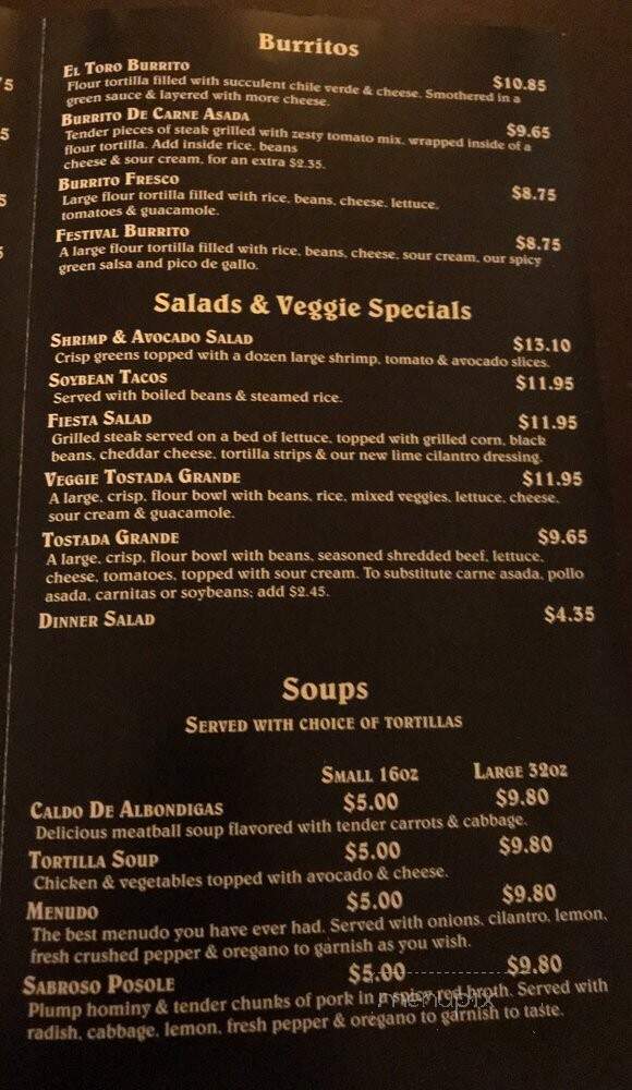 Mexican Kitchen - Riverside, CA menu_pic