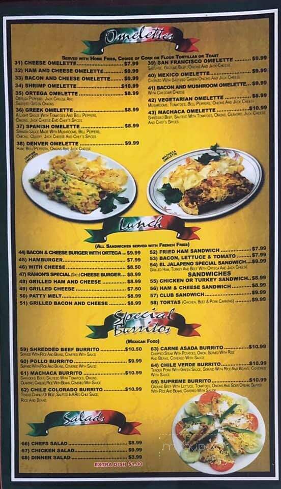 El Jalapeno - Hemet, CA menu_pic