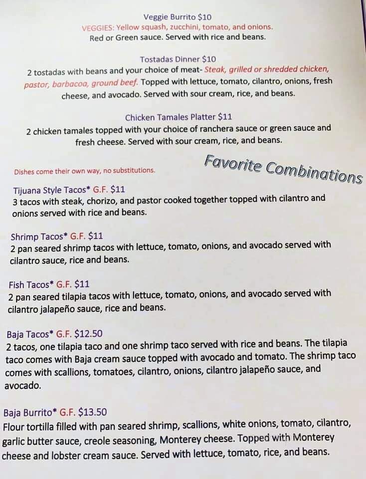 Mexic103 Mexican Restaurant - Cudahy, WI menu_pic