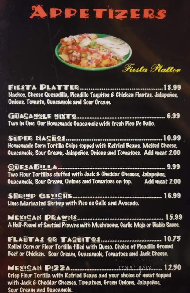 Ay ! Tequila - Port Orchard, WA menu_pic