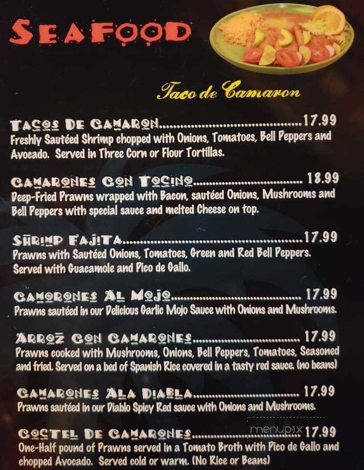 Ay ! Tequila - Port Orchard, WA menu_pic