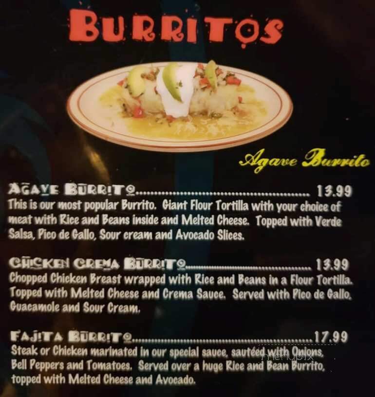 Ay ! Tequila - Port Orchard, WA menu_pic