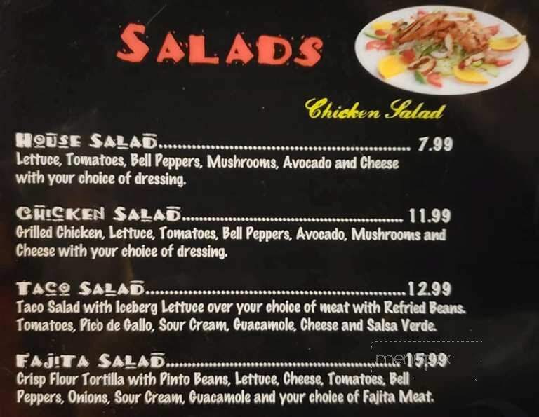 Ay ! Tequila - Port Orchard, WA menu_pic