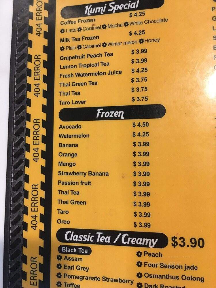 T-Kumi Ramen - Davis, CA menu_pic