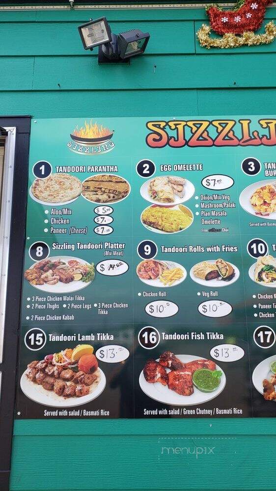 Sizzling Tandoori Hut - Aurora, OR menu_pic