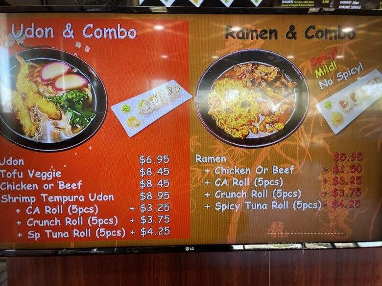 Spin Sushi & Teriyaki - La Habra, CA menu_pic