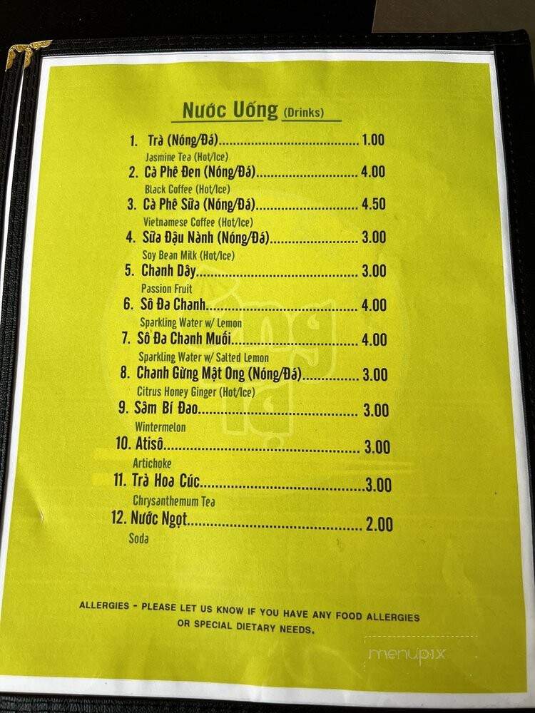 Banh Cuon Bun Moc Ong Ta - San Jose, CA menu_pic