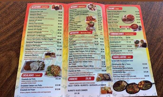Macho's Grill - Forest Park, IL menu_pic