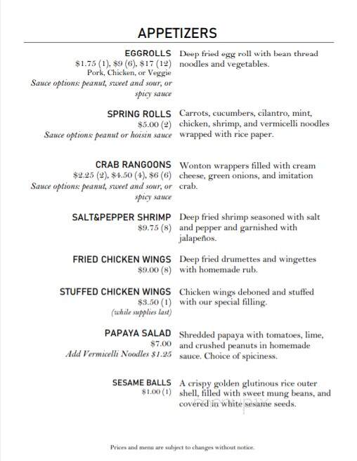 PhoComa - Green Bay, WI menu_pic