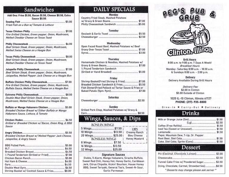Wishbone - Clinton, IL menu_pic