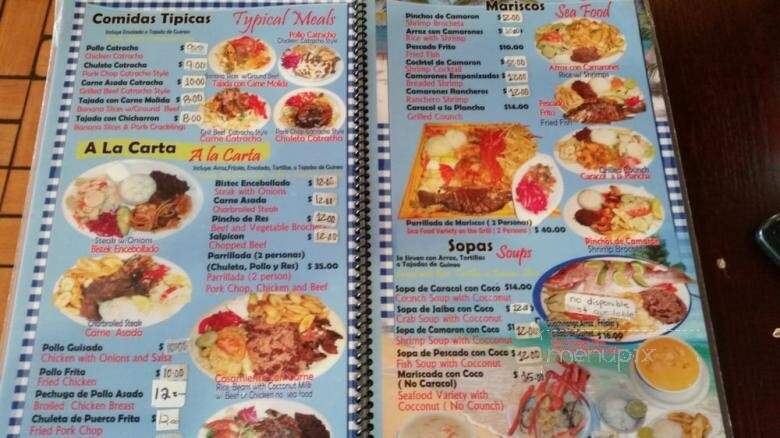 Casa Honduras - New Orleans, LA menu_pic