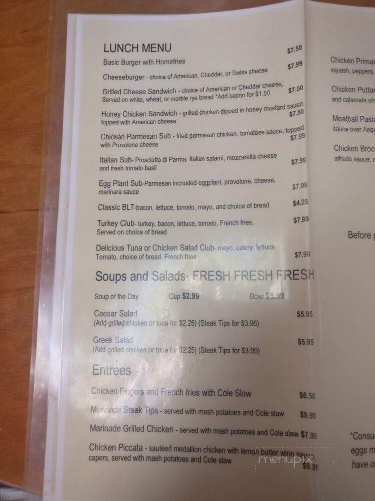 Sunrise Breakfast - Norwood, MA menu_pic