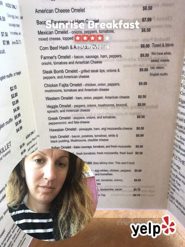 Sunrise Breakfast - Norwood, MA menu_pic