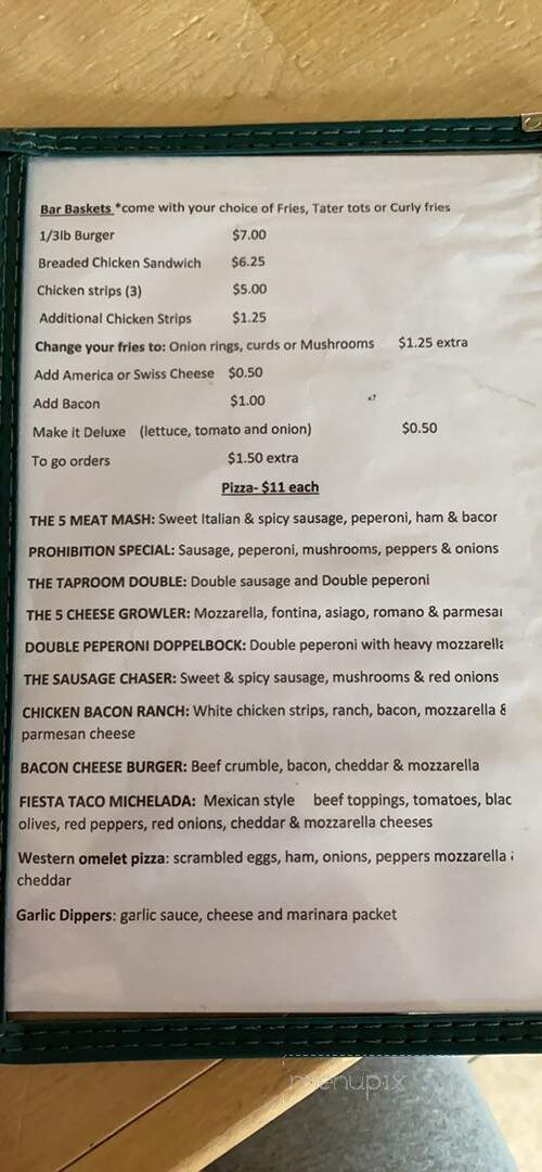 Heine's Tavern - Mauston, WI menu_pic