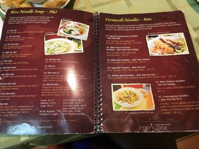 Pho Mimosa - Snohomish, WA menu_pic