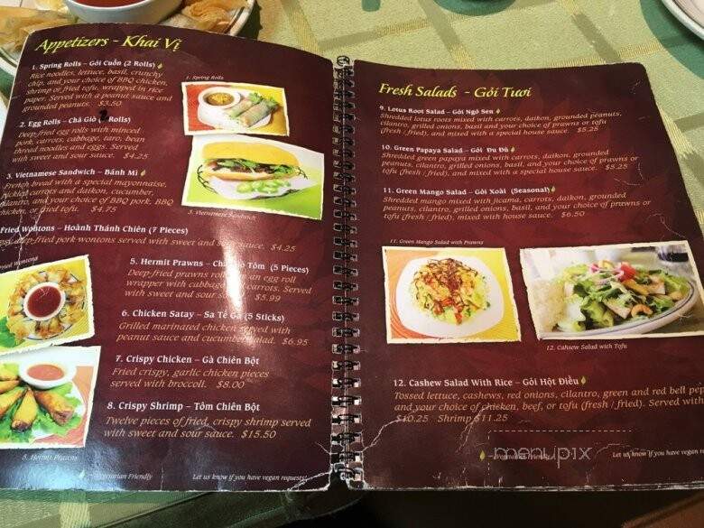 Pho Mimosa - Snohomish, WA menu_pic