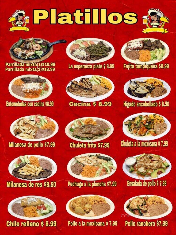 Antojitos La Esperanza - Houston, TX menu_pic