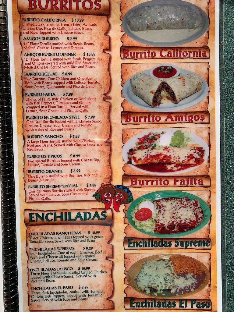 Amigos Mexican Restaurant - Springfield, MO menu_pic