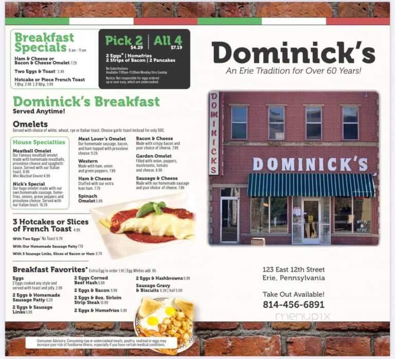 Dominick's 24 Hour Eatery - Erie, PA