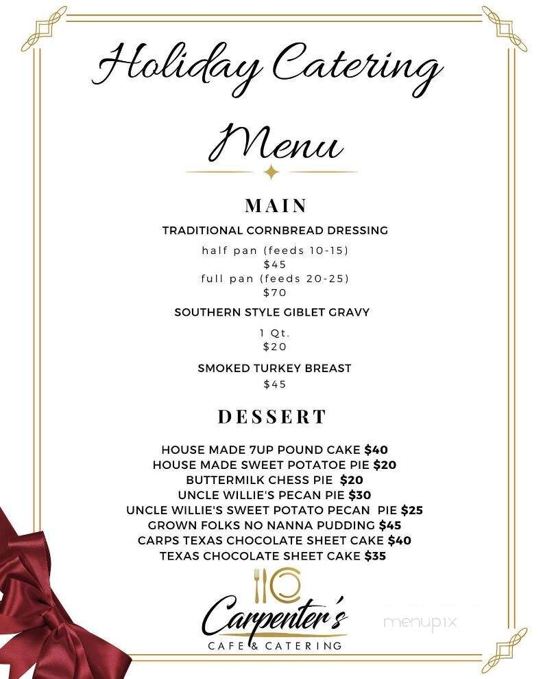 Carpenter Cafe - Carpenter, SD menu_pic