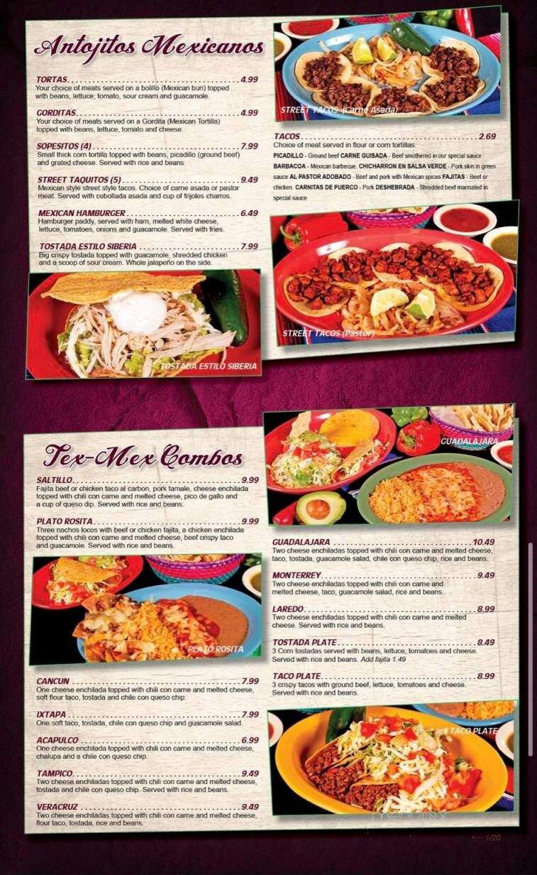 Original Taqueria Co - Baytown, TX menu_pic