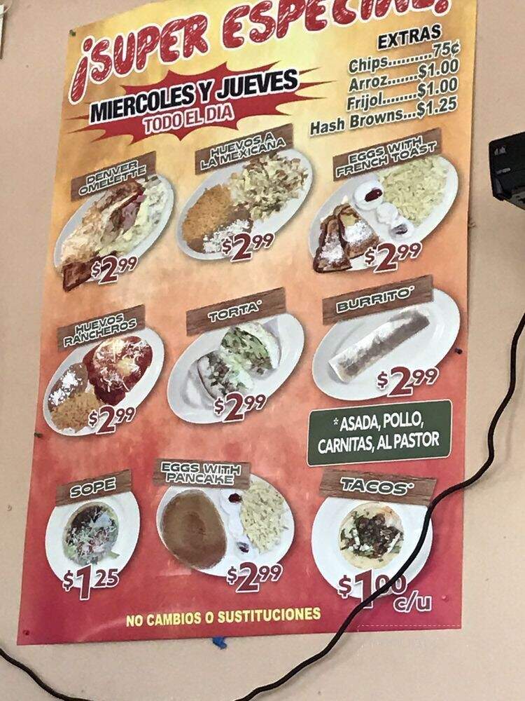 Tacos Los Betos - El Monte, CA menu_pic