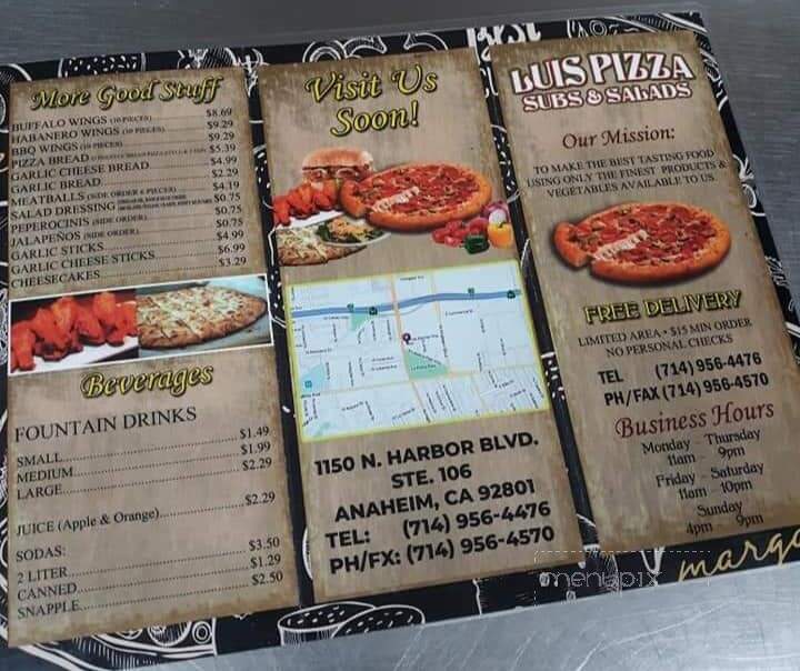 Lui's Pizza & Subs - Anaheim, CA