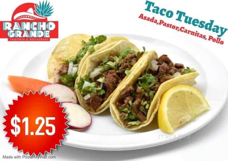 Rancho Grande Mexican Restaraunt - Tulare, CA menu_pic
