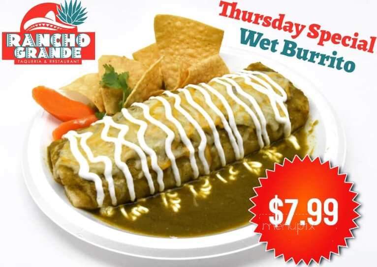 Rancho Grande Mexican Restaraunt - Tulare, CA menu_pic