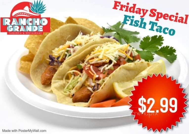 Rancho Grande Mexican Restaraunt - Tulare, CA menu_pic