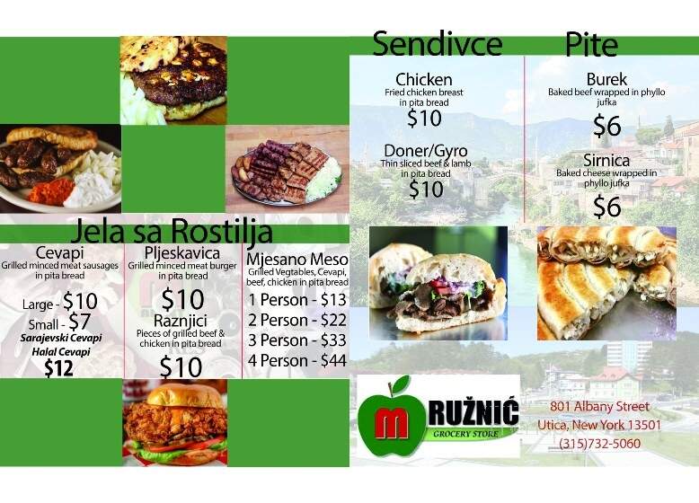 Ruznic Market & Restaurant - Utica, NY menu_pic