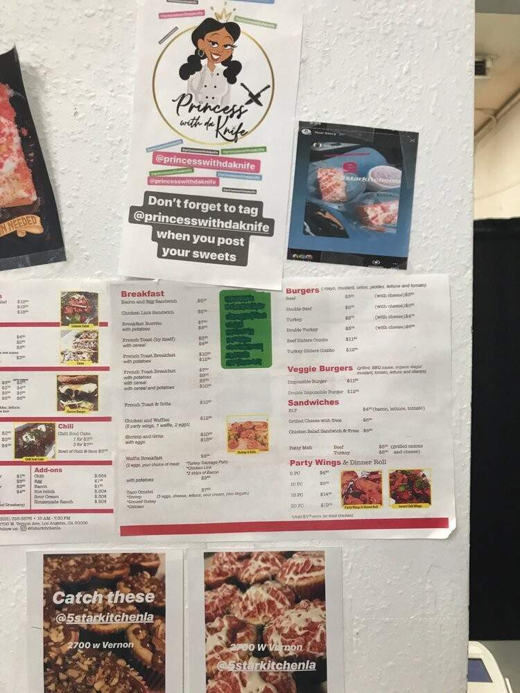 5 Star Kitchen - Los Angeles, CA menu_pic
