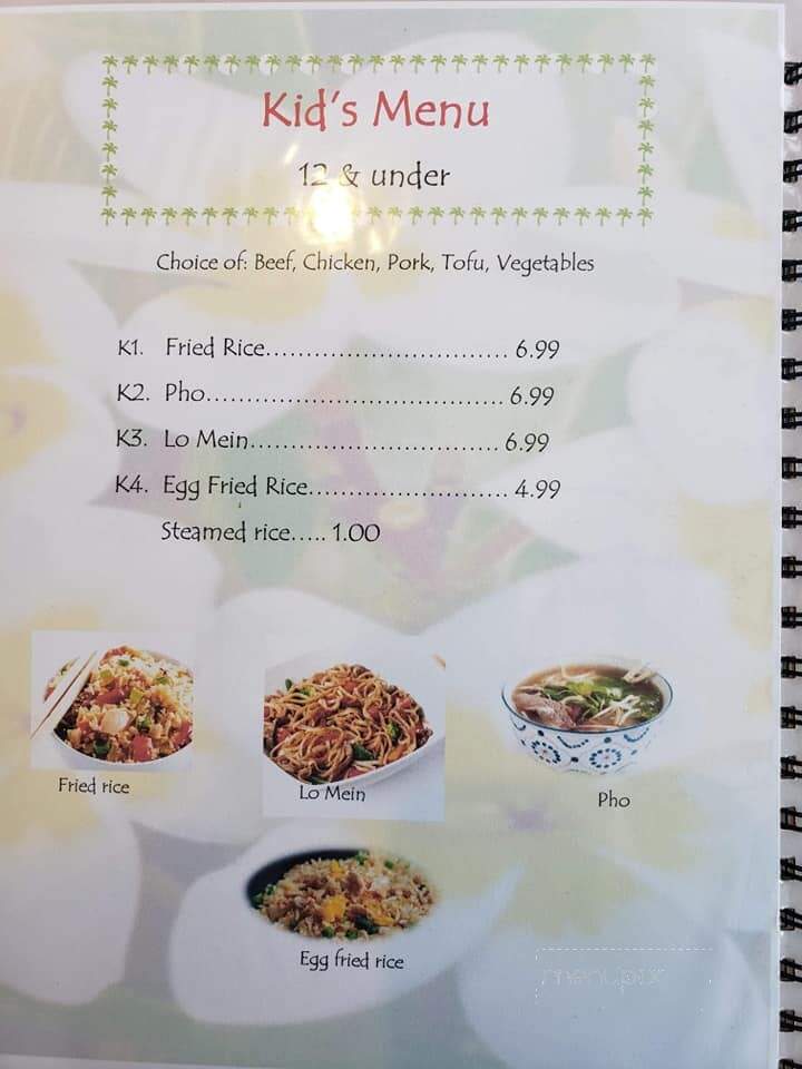 Asian Cafe - Fort Smith, AR menu_pic