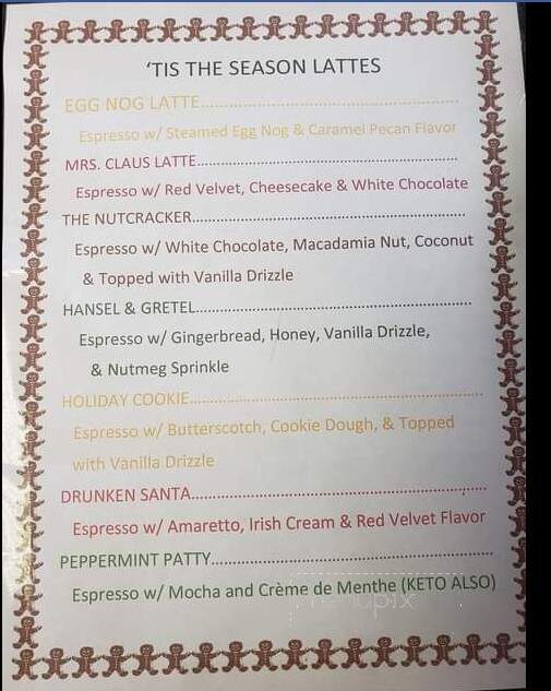 Top It Off Coffee & Smoothies Shop - Cedar Lake, IN menu_pic