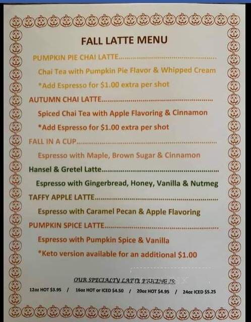 Top It Off Coffee & Smoothies Shop - Cedar Lake, IN menu_pic