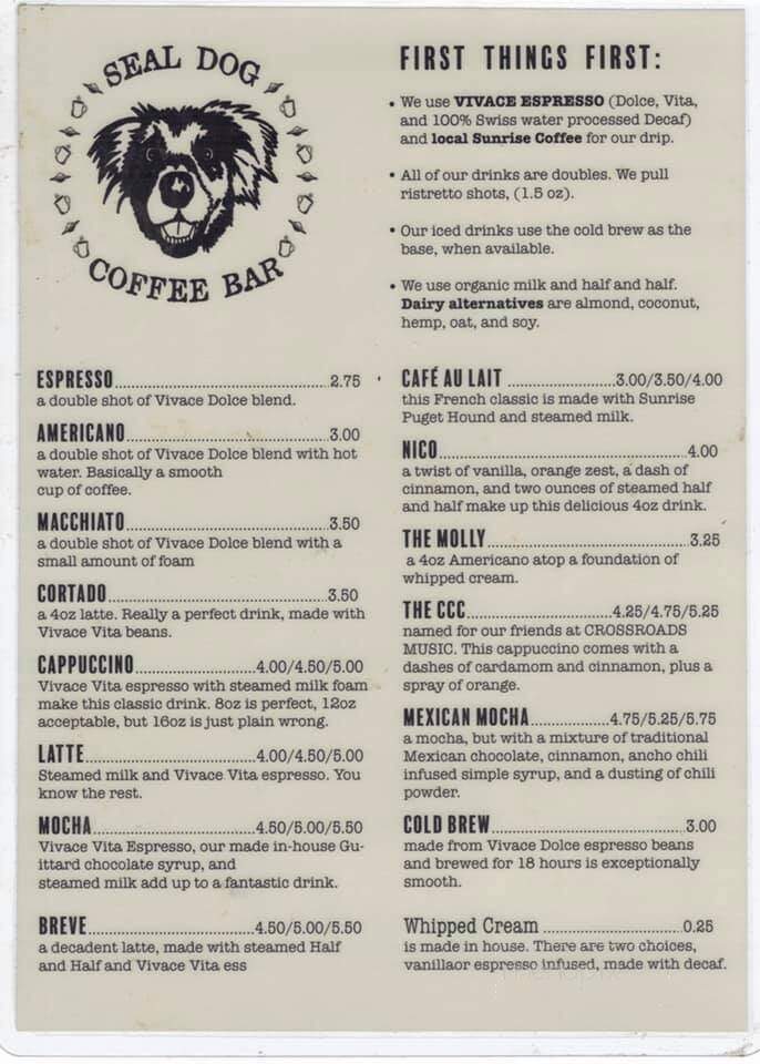 Seal Dog Coffee Bar - Port Townsend, WA