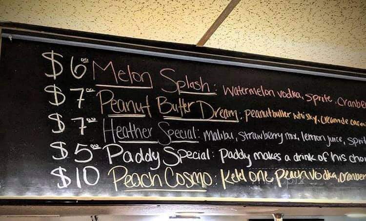 707 Bar - Eureka, CA menu_pic