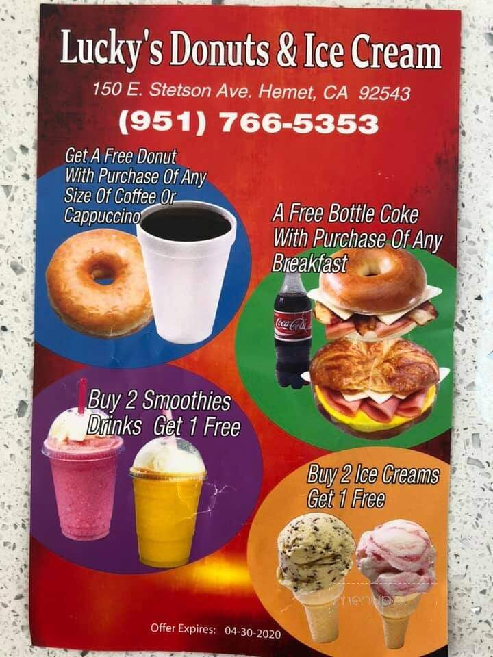 Lucky's Donuts & Ice Cream - Hemet, CA