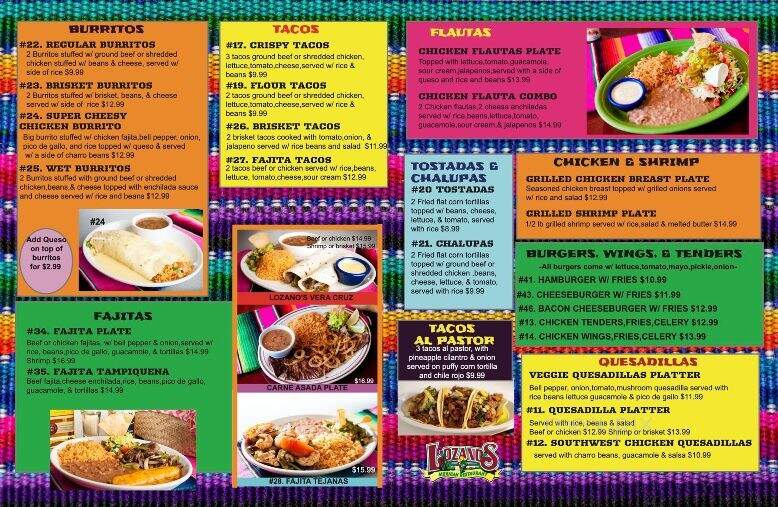 Lozanos at Ave Maria - Ave Maria, FL menu_pic