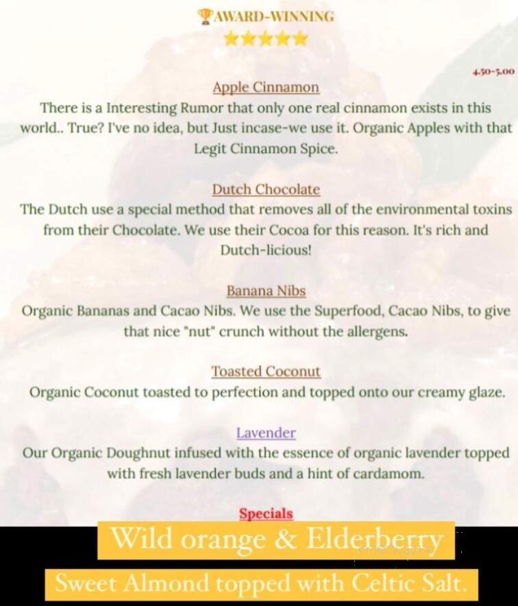 Nature's Drip - Jacksonville, FL menu_pic