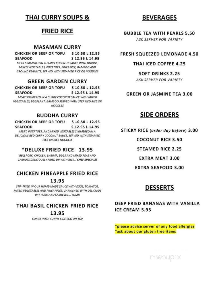 Thai on 59 - Ile des Chenes, MB menu_pic