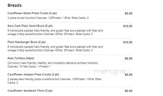El Keto Loco - Los Angeles, CA menu_pic