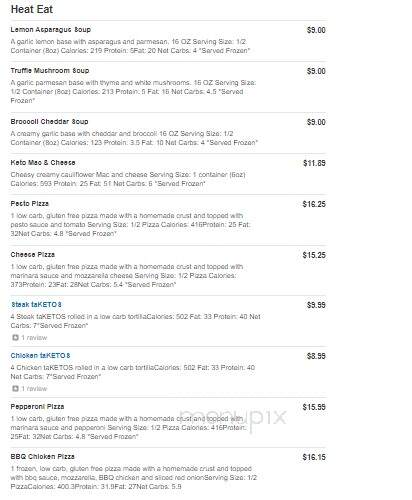 El Keto Loco - Los Angeles, CA menu_pic