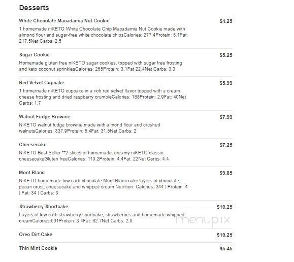 El Keto Loco - Los Angeles, CA menu_pic