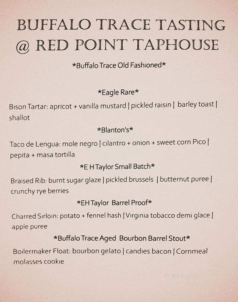 Red Point Taphouse - Smithfield, VA menu_pic