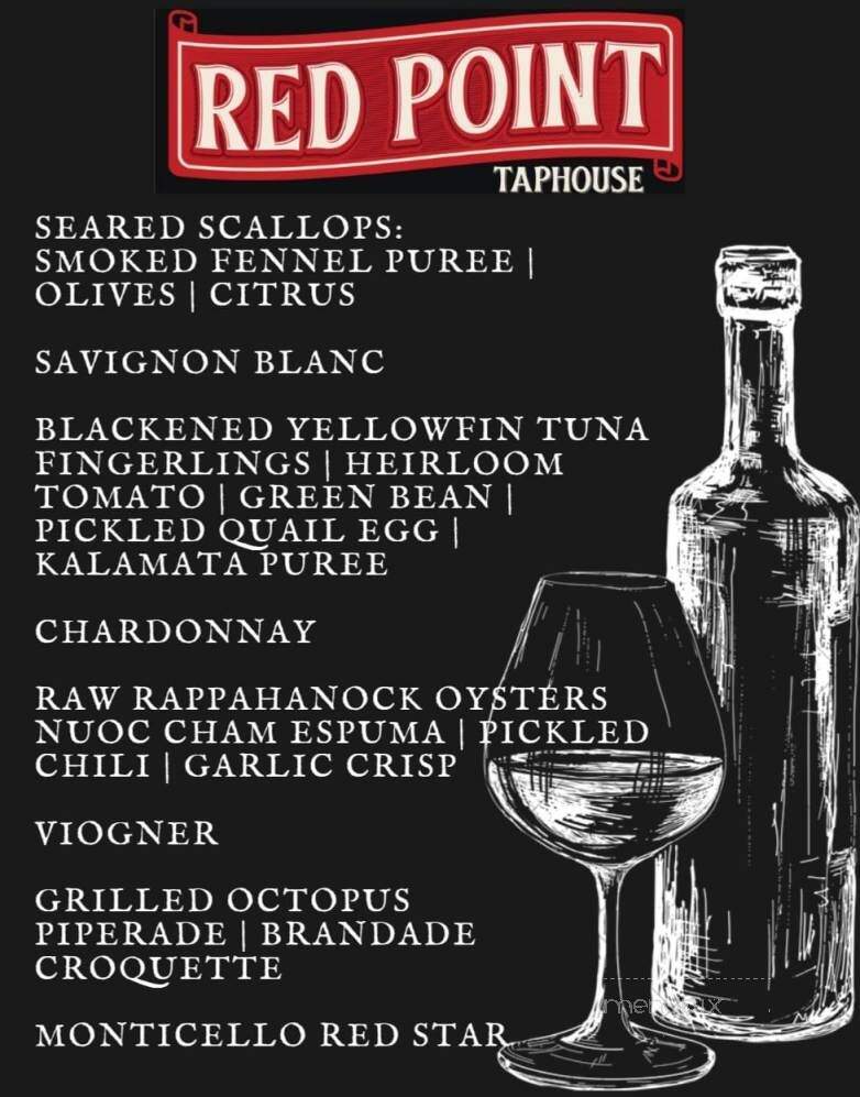 Red Point Taphouse - Smithfield, VA menu_pic