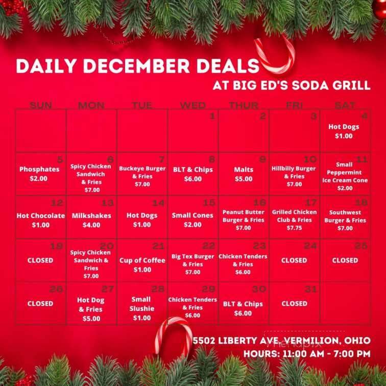 Main Street Soda Grill - Vermilion, OH menu_pic