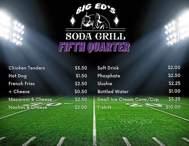 Main Street Soda Grill - Vermilion, OH menu_pic