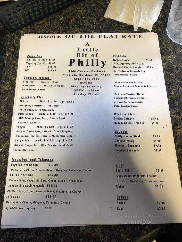 A Little Bit of Philly - Virginia Gardens, FL menu_pic