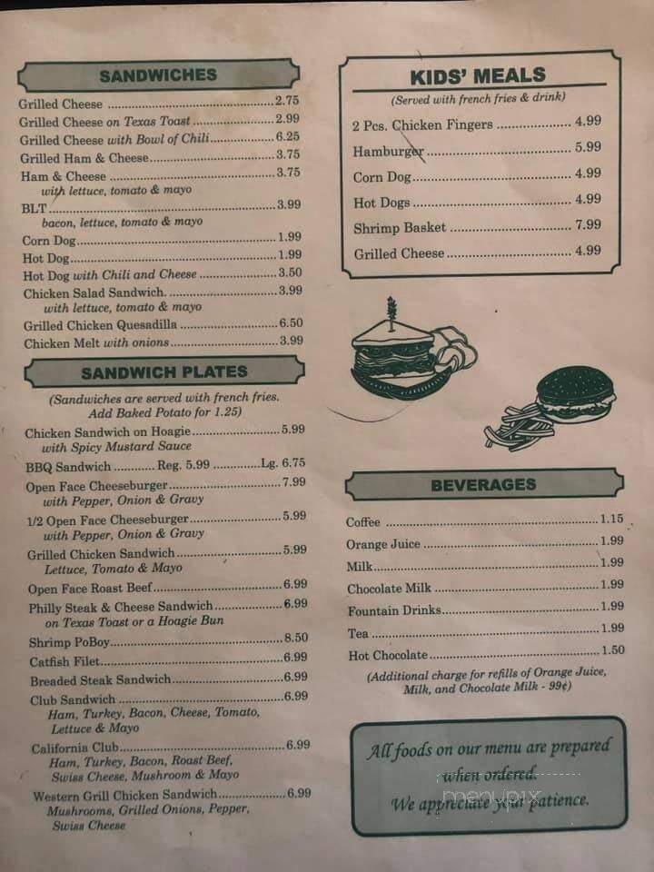 A Js Resturant - Monroeville, AL menu_pic